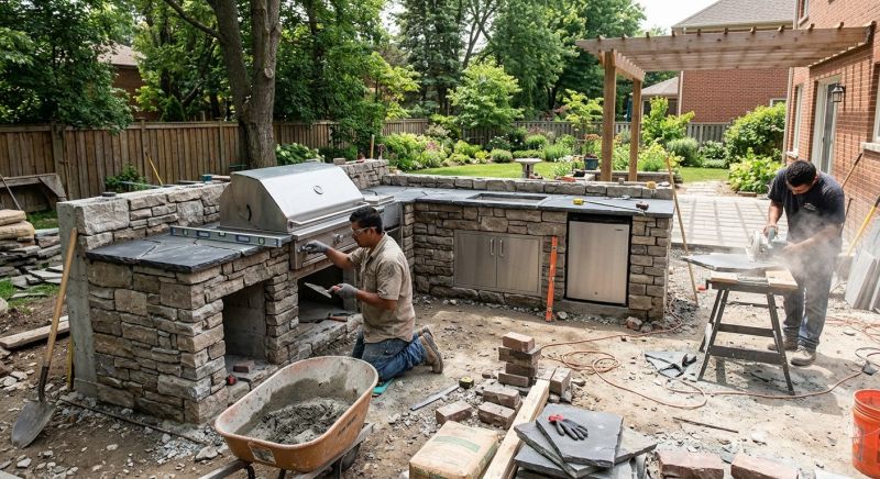 Outdoor Kitchen Construction in Houston, TX