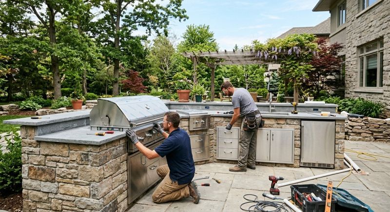 Outdoor Kitchen Installation in Napa, CA